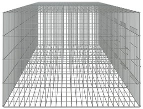 vidaXL Κλουβί Κουνελιών 6 Πάνελ 327x79x54 εκ. από Γαλβανισμένο Σίδερο