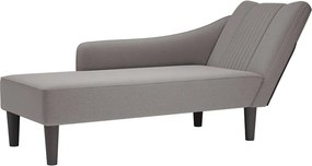 vidaXL Σαλόνι πολυθρόνας με δεξί μπράτσο Ύφασμα Taupe