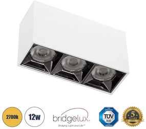 Επίτοιχο Σποτ Downlight LED TrimLess 12W Λευκό Κάτοπτρο Χρωμίου-2700K LUMINAR SUPERIOR 60327 Globostar-60327-Λευκό 60327