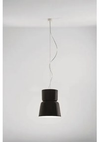 Κρεμαστό Φωτιστικό Οροφής LED 19,2W Up Down Dimmable Triac Φυσητό Γυαλί Bloom S5 Prandina -1A43000413005-Μαύρο 1A43000413005