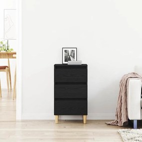 vidaXL Κομοδίνο Μαύρη δρυς 40 x 35 x 70 εκ. Επεξεργασμένο ξύλο
