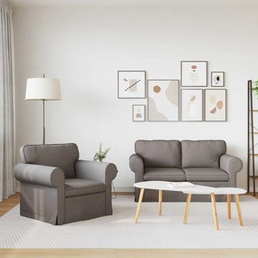 vidaXL Σετ Καναπέ 2 pcs Taupe 155 x 82 x 80 εκ ύφασμα