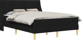 vidaXL Σκελετός κρεβατιού με στρώμα Μαύρο 160 x 200 cm Πολυεστέρας
