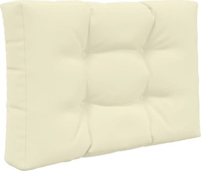 vidaXL Μαξιλάρι Καναπέ Εξωτερικού Χώρου 2 pcs Κρεμ Πολυεστέρας