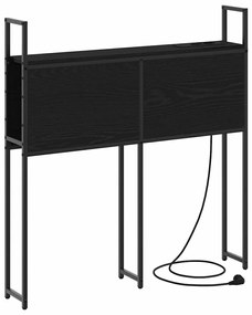 vidaXL Κεφαλάρι Αποθήκης Μαύρη δρυς 75 cm Επεξεργασμένο ξύλο