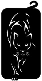 Διακοσμητικό Τοίχου Puma 891TNL2008 34x1,5x70cm Black Wallity Μέταλλο