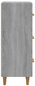 vidaXL Ντουλάπι Γκρι Sonoma 34,5x34x90 εκ. από Επεξεργασμένο Ξύλο