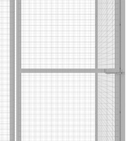 vidaXL Κλουβί Γάτας 1,5 x 1,5 x 1,5 μ. από Γαλβανισμένο Χάλυβα