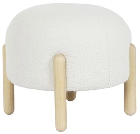 Υποπόδια DKD Home Decor 45 x 45 x 36 cm Ξύλο Λευκό