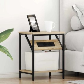vidaXL Κομοδίνο 2 pcs Δρύς Sonoma 38 x 30 x 48 εκ. Επεξεργασμένο ξύλο