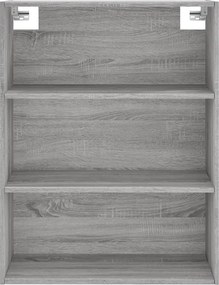 vidaXL Ντουλάπι Sonoma Γκρι 69,5x32,5x180 εκ. Επεξεργασμένο Ξύλο