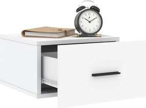 vidaXL Κομοδίνα Επιτοίχια 2 τεμ. Λευκά 35x35x20 εκ.