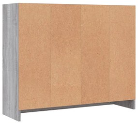 Ντουλάπι Γκρι Sonoma 91 x 28 x 75 εκ. από Επεξεργασμένο Ξύλο - Γκρι