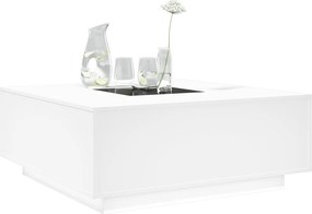 vidaXL Τραπεζάκι Σαλονιού Infinity LED Λευκό 100x100x40 εκ.