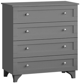 Συρταριέρα Emily 0235953 80x42x85cm Anthracite