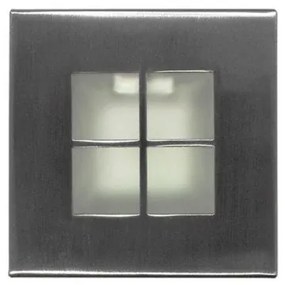 Χωνευτό Σποτ Επίπλου Καρό WL-277 G4 7,3x7,3 Lumen-21-27766-Αλουμίνιο 21-27766