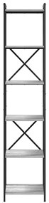 vidaXL Βιβλιοθήκη Γκρι sonoma 40 x 30 x 188 εκ Επεξεργασμένο ξύλο