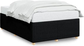 vidaXL Πλαίσιο Κρεβατιού χωρίς στρώμα Μαύρο 120x190 εκ. Υφασμάτινο