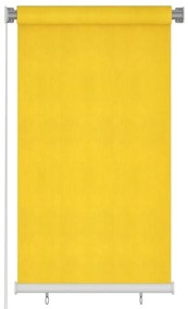 vidaXL Στόρι Σκίασης Ρόλερ Εξωτερικού Χώρου Κίτρινο 80 x 140 εκ. HDPE
