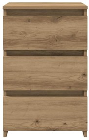 vidaXL Κομοδίνα 2 τεμ.Αρτισιανή Δρυς 40x35x62,5 εκ. Επεξ. Ξύλο