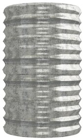 Ζαρντινιέρα Ασημί 224x40x68 εκ. Ατσάλι με Ηλεκτρ. Βαφή Πούδρας - Ασήμι