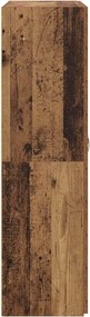 vidaXL Γραφείο Ντουλάπι Παλαιωμένο ξύλο 60 x 32 x 115 cm