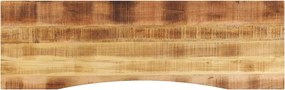 vidaXL Επιφάνεια Γραφείου Καμπύλη 160x50x2,5 εκ Μασίφ Ακατ. Μάνγκο