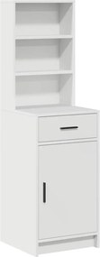 vidaXL Highboard Λευκό 40 x 40,5 x 135 εκ. Επεξεργασμένο ξύλο