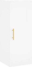 vidaXL Ντουλάπι Λευκό 34,5 x 34 x 180 εκ. από Επεξεργασμένο Ξύλο