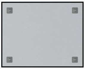 vidaXL Πίνακας Επιτοίχιος Μαγνητικός Μαύρος 50 x 40 εκ. Ψημένο Γυαλί