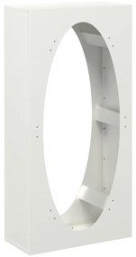 vidaXL Ράφι Καυσόξυλων Λευκό 50x23x100 εκ. Χάλυβας ψυχρής έλασης