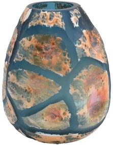 Βάζο 374-124-008 20x19x26cm Multi Glass