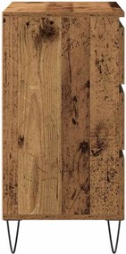 vidaXL Πλαϊνό γραφείο Παλιό ξύλο 60 x 35 x 70 cm Επεξεργασμένο ξύλο