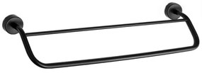 Karag 2262 55 Moderno Πετσετοκρεμάστρα διπλή 60cm Μαύρη ματ