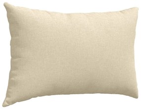 vidaXL Μαξιλάρι Καναπέ 2 pcs Κρεμ 60 x 40 cm ύφασμα