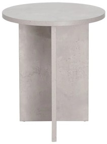 Βοηθητικό τραπέζι Camila pakoworld cement Φ40x48εκ - Μελαμίνη - 225-000021