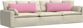 vidaXL Μαξιλάρι Καναπέ 2 pcs Ροζ 120 x 40 cm ύφασμα