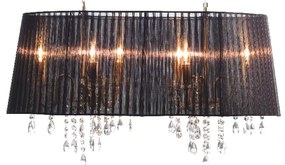 Φωτιστικό Οροφής Πολύφωτο Aca Alice 2P800BK Black