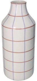 Βάζο ArteLibre Με Ρίγες Πολύχρωμο Δολομίτης 14x14x33cm-05150170
