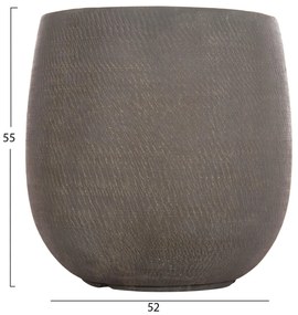 Σετ 4τεμ. Γλάστρες Στρόγγυλες GARDENER C4726 Fiberclay - Γκριζοπράσινο Φ52x55Υ εκ. 52x52x55 εκ.