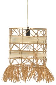 Φωτιστικό οροφής Crossio Inart E27 φυσικό Φ30x110εκ Υλικό: JUTE AND MILD STEEL 311-000006