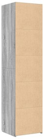 vidaXL Ντουλάπι Γκρι Sonoma 45x42,5x185 εκ. από Επεξεργασμένο Ξύλο