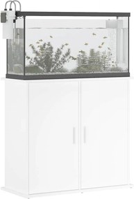 vidaXL Βάση Ενυδρείου Λευκή 81 x 36 x 73 εκ. από Επεξεργασμένο Ξύλο