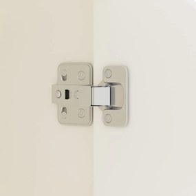 vidaXL Μπουφές Γυαλιστερό Λευκό 60x30x72 εκ. από Επεξεργασμένο Ξύλο