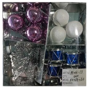 Σετ Χριστουγεννιάτικα στολίδια - 2.5cm - 14pcs - 023131