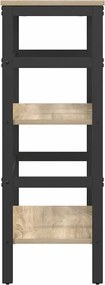 vidaXL Ράφι Βιβλίων Δρύς Sonoma 60 x 29,5 x 81 εκ Επεξεργασμένο ξύλο