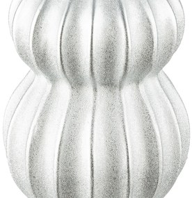 Βάζο Κεραμικό Ασημί χρώμα D12X22Cm D12X22Cm