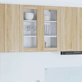 vidaXL Κρεμαστό ντουλάπι με αποθήκευση Δρύς Sonoma 80 x 31 x 80 εκ.