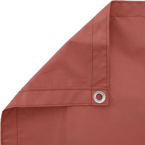 vidaXL Οθόνη Μπαλκονιού Τερακότα 100 x 600 cm Ύφασμα Όξφορντ