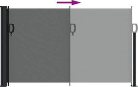 vidaXL Πτυσσόμενη Πλαϊνή Τέντα Ανθρακί 120x500 εκ.